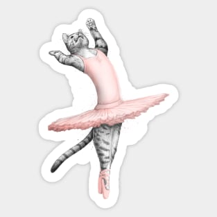 Ballerina Cat Sticker